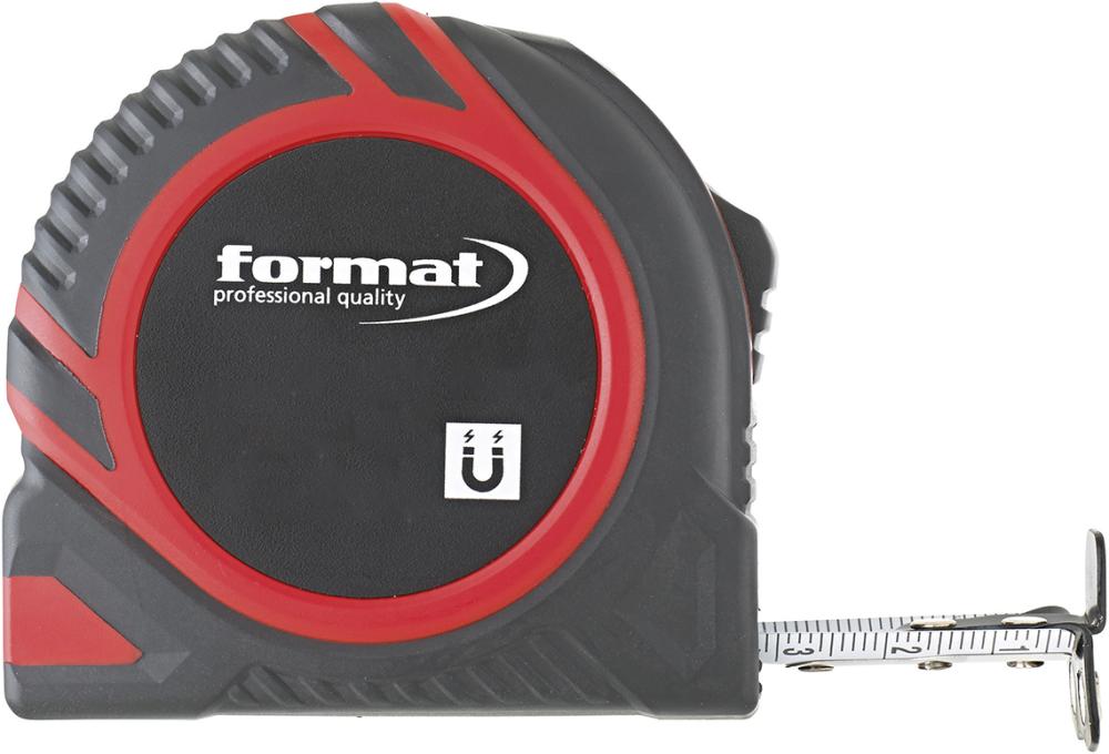 Vreckové meracie pásmo Magnet 8mx25 mm biele FORMAT Vreckové meracie pásmo Magnet 8mx25 mm biele FORMAT
