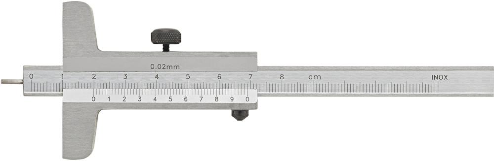 Posuvný hĺbkomer s kolíkom 80 mm 1/50 FORTIS Posuvný hĺbkomer s kolíkom 80 mm 1/50 FORTIS