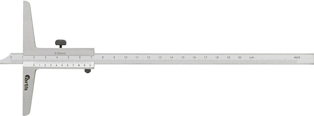 Posuvný hĺbkomer 200 mm 1/50 FORTIS Posuvný hĺbkomer 200 mm 1/50 FORTIS