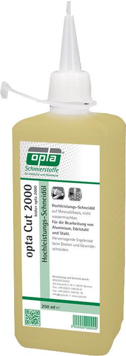 Vysoko výkonný rezný olej CUT 2000 250 ml OPTA Vysoko výkonný rezný olej CUT 2000 250 ml OPTA