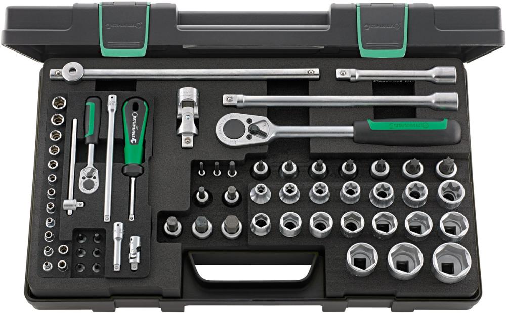 Sada nástrčných kľúčov 86TX KN 1/4" a 1/2" 63-dielna Stahlwille Sada nástrčných kľúčov 86TX KN 1/4" a 1/2" 63-dielna Stahlwille