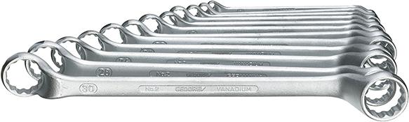 Sada obojstranných očkových kľúčov DIN838 6 – 32 mm 12-dielna v kartónovej krabici Gedore Sada obojstranných očkových kľúčov DIN838 6 – 32 mm 12-dielna v kartónovej krabici Gedore