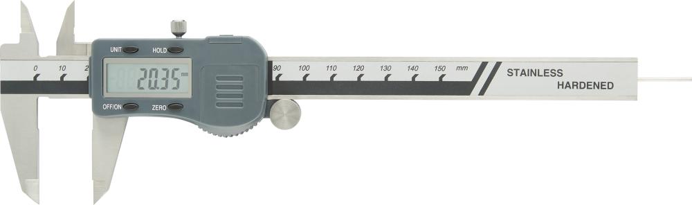 Digitálne vreckové posuvné meradlo 150mm s údajmi RTFORTIS Digitálne vreckové posuvné meradlo 150mm s údajmi RTFORTIS