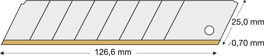Odlamovacia čepeľ TiN 25 mm Odlamovacia čepeľ TiN 25 mm