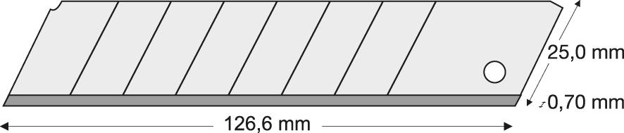 Odlamovacia čepeľ 25 mm Odlamovacia čepeľ 25 mm