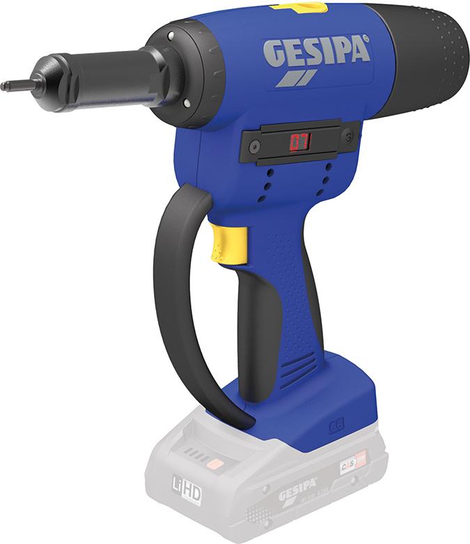 Akumulátorový prístroj na matice slepých nitov FireBird Pro Gold Gesipa bez akumulátora a nabíjačky Akumulátorový prístroj na matice slepých nitov FireBird Pro Gold Gesipa bez akumulátora a nabíjačky