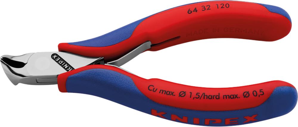 Elektronická rezačka pre predný šikmý rez s malou fazetou 120 mm KNIPEX Elektronická rezačka pre predný šikmý rez s malou fazetou 120 mm KNIPEX