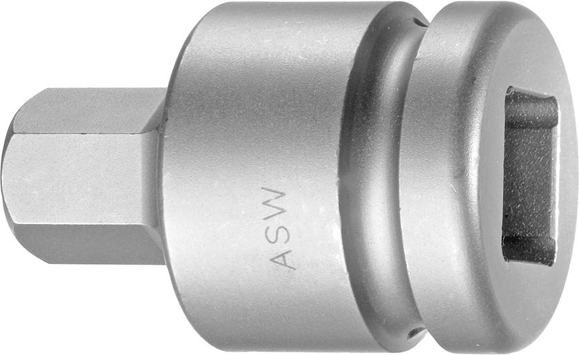 Silový adaptér pre skrutkovač 3/4" vnútorný šesťhran 27 mm ASW Silový adaptér pre skrutkovač 3/4" vnútorný šesťhran 27 mm ASW