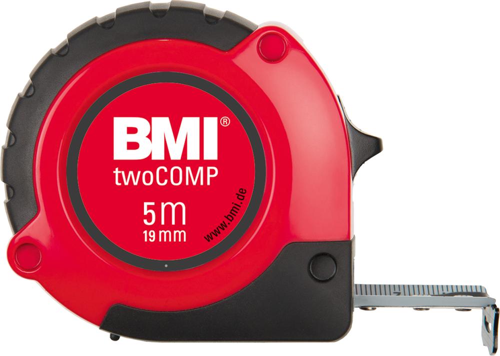 Vreckové meracie pásmo twoCOMP 5mx19 mm biele BMI Vreckové meracie pásmo twoCOMP 5mx19 mm biele BMI