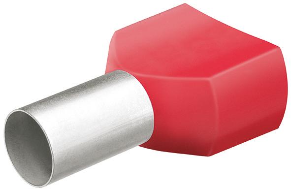 Káblová koncovka Twin s golierom 12 mm 2 x 1 Káblová koncovka Twin s golierom 12 mm 2 x 1