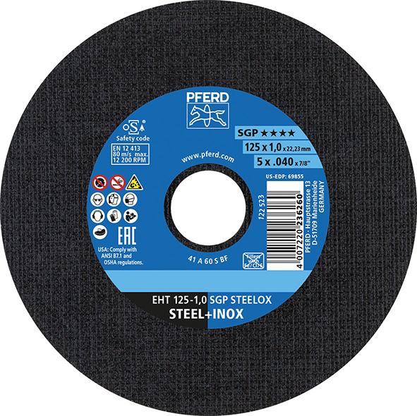 Rezný kotúč rovný A60SSG-INOX 115x1 mm PFERD Rezný kotúč rovný A60SSG-INOX 115x1 mm PFERD