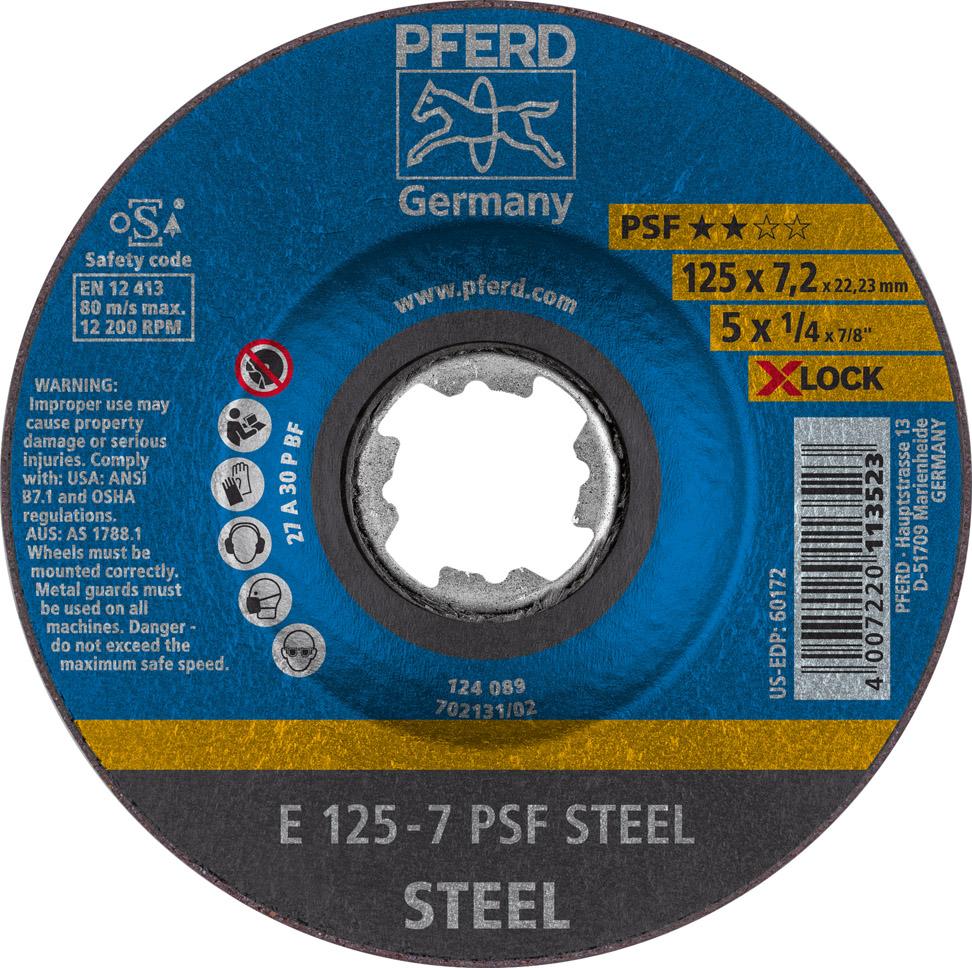Hrubovací kotúč PSF X-LOCK STEEL 125x7 mm Pferd Hrubovací kotúč PSF X-LOCK STEEL 125x7 mm Pferd
