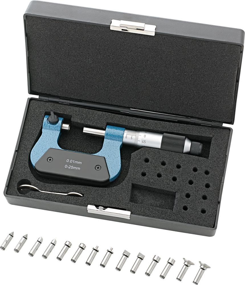 Strmeňový mikrometer s vymeniteľnými vložkami 25 – 50 mm FORMAT Strmeňový mikrometer s vymeniteľnými vložkami 25 – 50 mm FORMAT
