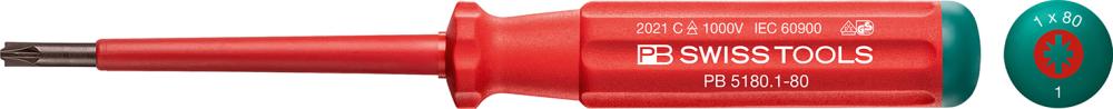 Skrutkovač 5180 VDE PZ/S 2x100 mm Classic PB Swiss Tools Skrutkovač 5180 VDE PZ/S 2x100 mm Classic PB Swiss Tools
