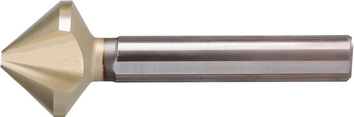 Kužeľový záhlbník nerovnomerný rozstup HSS ZrN 90° 31 mm stopka s 3 plochami BECK Kužeľový záhlbník nerovnomerný rozstup HSS ZrN 90° 31 mm stopka s 3 plochami BECK