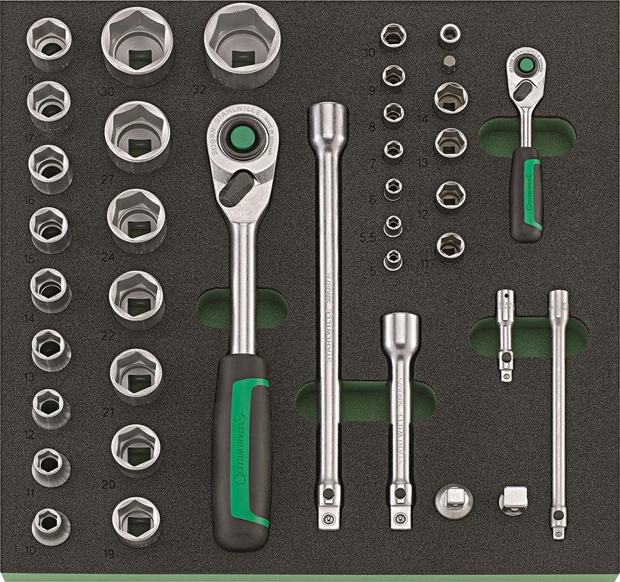 Modul na náradie 2/3 pre nástrčné kľúče 1/4+1/2" TCS1 821/38 Stahlwille Modul na náradie 2/3 pre nástrčné kľúče 1/4+1/2" TCS1 821/38 Stahlwille