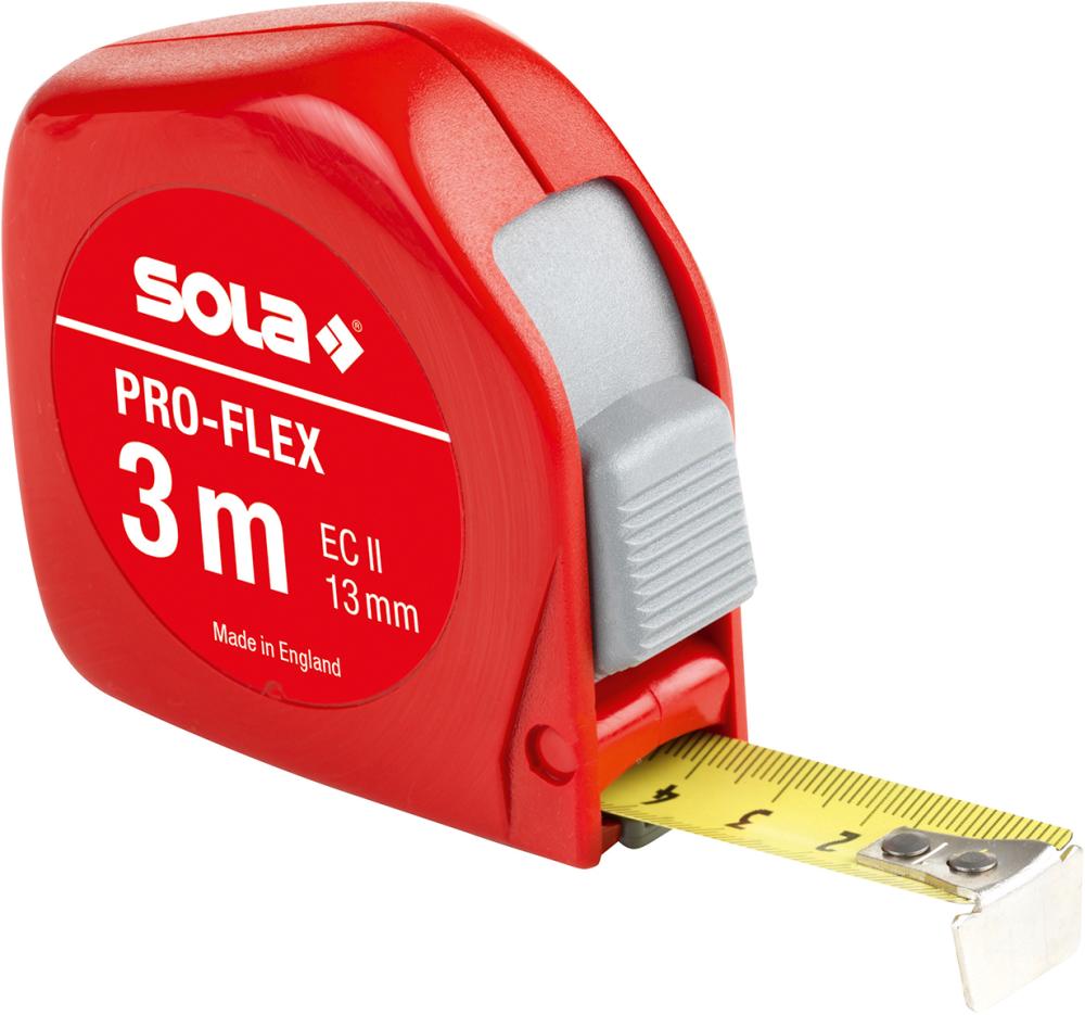 Vreckové meracie pásmo Pro-Flex 3mx13 mm žlté Sola Vreckové meracie pásmo Pro-Flex 3mx13 mm žlté Sola
