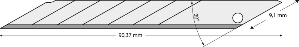 Odlamovacia čepeľ 9 mm balenie po 10 ks 30 stupňov LUTZ BLADES Odlamovacia čepeľ 9 mm balenie po 10 ks 30 stupňov LUTZ BLADES