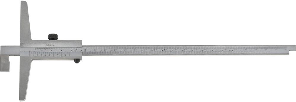 Posuvný hĺbkomer s zníženou meracou tyčou 200 mm 1/50 FORTIS Posuvný hĺbkomer s zníženou meracou tyčou 200 mm 1/50 FORTIS