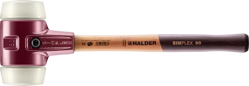 Mäkké kladivo SIMPLEX Nylon 80 mm HALDER Mäkké kladivo SIMPLEX Nylon 80 mm HALDER