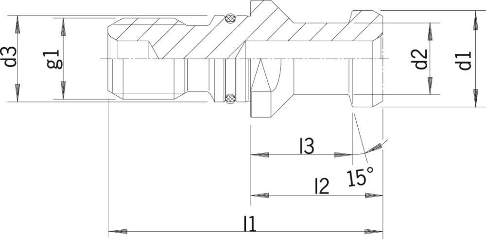 Uťahovací čap DIN69872 B SK50-M24 utesnený HAIMER Uťahovací čap DIN69872 B SK50-M24 utesnený HAIMER