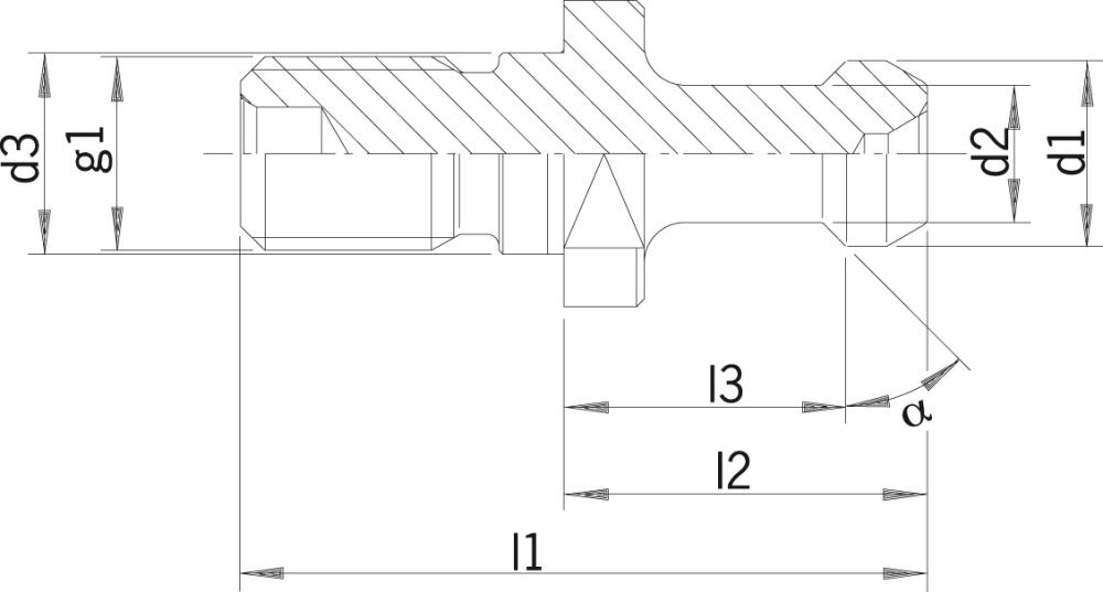 Uťahovací čap JISB6339 BT50 60° HAIMER Uťahovací čap JISB6339 BT50 60° HAIMER
