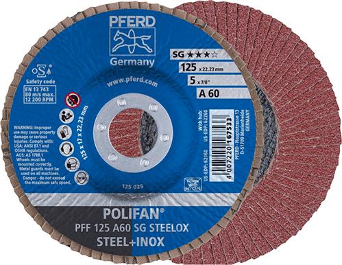 Lamelový brúsny kotúč A120SG rovný 125 mm K120 Pferd Lamelový brúsny kotúč A120SG rovný 125 mm K120 Pferd