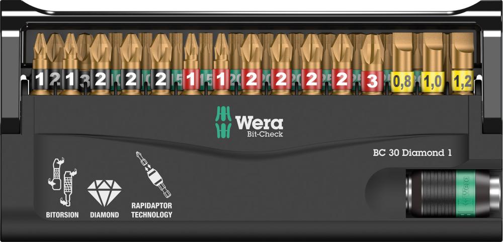Sada bitov Bit-Check 30 Diamond 1 Wera Sada bitov Bit-Check 30 Diamond 1 Wera