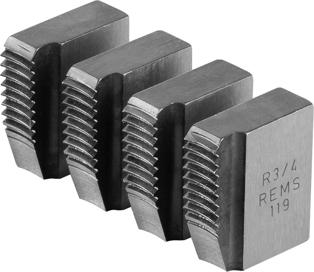 Rezné čeľuste R 3/4 Rems Rúrový závit R kužeľový pr. ISO 7-1 Rezné čeľuste R 3/4 Rems Rúrový závit R kužeľový pr. ISO 7-1