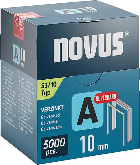 Spona z jemného drôtu A typ 53/10 mm ST Novus OJ po 5000 kusov Spona z jemného drôtu A typ 53/10 mm ST Novus OJ po 5000 kusov
