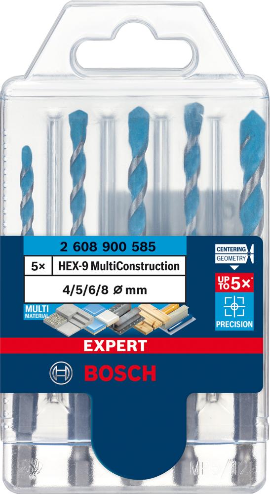 Súprava príklepových vrtákov HEX-9 5-dielna 4/5/6/8 mm MultiConstruction EXPERT Súprava príklepových vrtákov HEX-9 5-dielna 4/5/6/8 mm MultiConstruction EXPERT