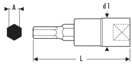 Hlavica 1/2" 5 mm Imbus E031913