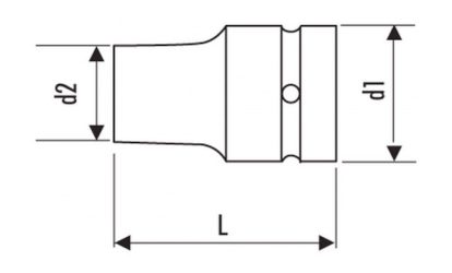 Hlavica 1/2" 11 mm rázová CrMo 6-hranná E113491
