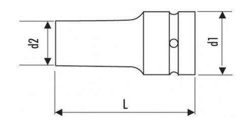 Hlavica 1/2" 10 mm predĺžená rázová CrMo 6-hranná E113598