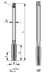 Závitník maticový 223074 HSS 2N M10x1