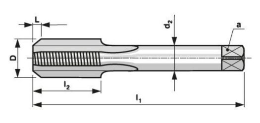 Závitník strojný 5156 3502 G  3/8" HSS