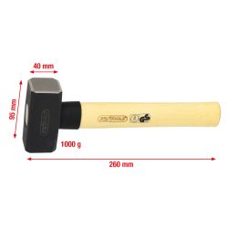KsTools Kladivo 1000 g jaseň