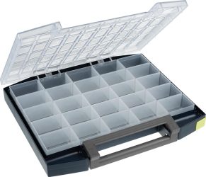 Sortimentový kufrík s polykarbonátovým vekom 55 5x10-25 modrý raaco