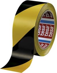 Tesa 60760 žltá/čierna výstražná páska 33 m x 50 mm
