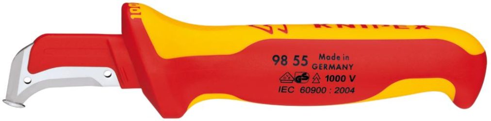 Odplášťovací nôž VDE 155 mm s čepeľou 38 mm KNIPEX