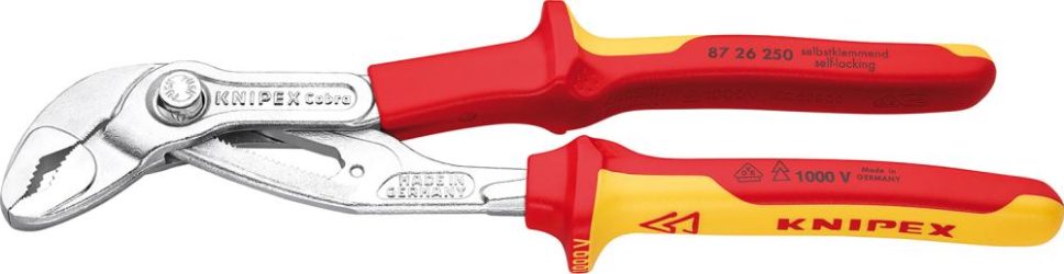 Kliešte SIKO Cobra s viackomponentovými rukoväťami VDE 250 mm KNIPEX