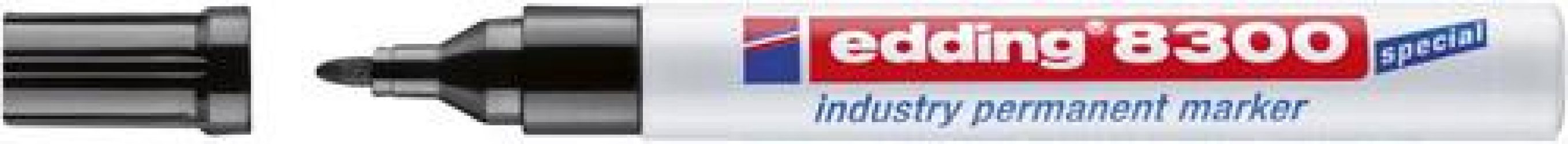 Priemyselný permanentný značkovač 8300 čierna farba edding