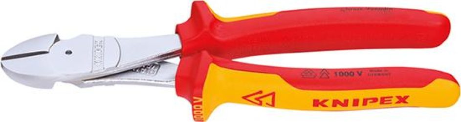 Silové bočné štiepacie kliešte VDE s viaczložkovými rukoväťami 250 mm KNIPEX