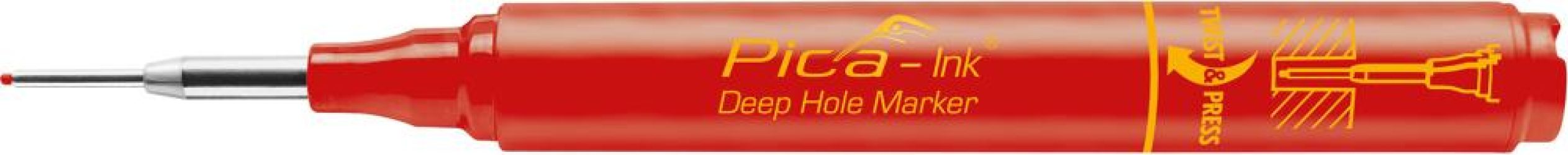 Hĺbkový značkovač Pica-Ink červená farba Pica