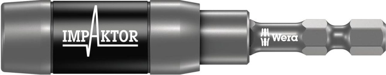 Držiak bitov Impaktor 1/4" pre bity 1/4" rozperný krúžok + magnet 75 mm kruhový magnet Wera