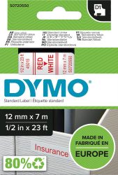 Popisovacia páska D1 45015 červená/biela 12 mmx7 m DYMO
