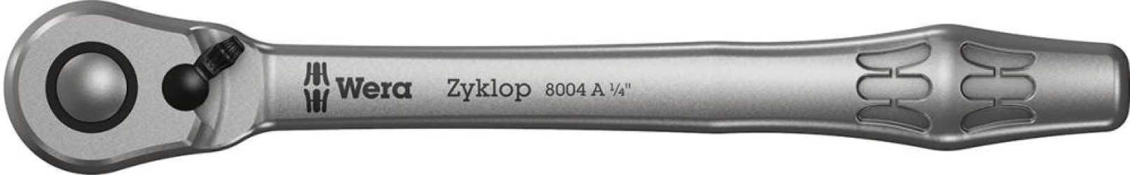 Račňa s prepínacou páčkou 1/4" ZYKLOP metal switch Wera