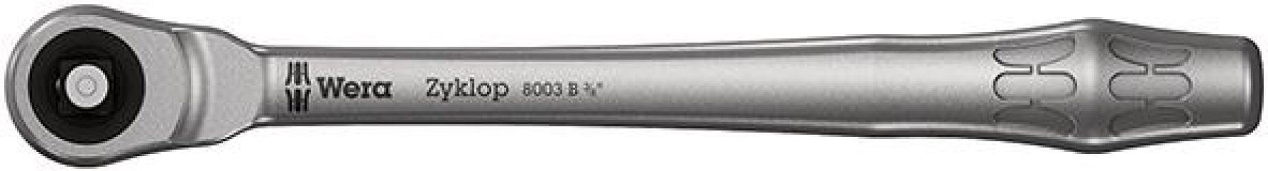 Račňa s priestrčným štvorhranom 3/8" ZYKLOP metal push Wera