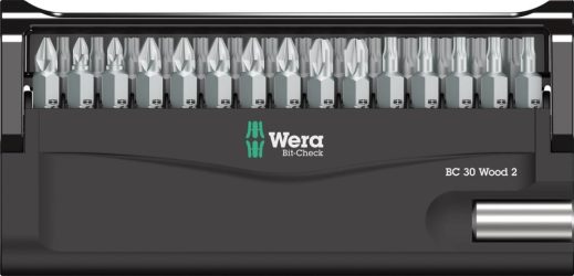 Sada bitov Bit-Check 30 Wood 2 Wera