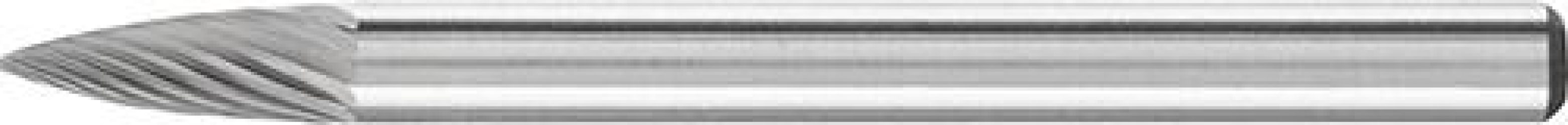 Malé frézovacie teliesko TK tvar oblúka s hrotom 0307 5 3 mm 3 x 7 mm Pferd